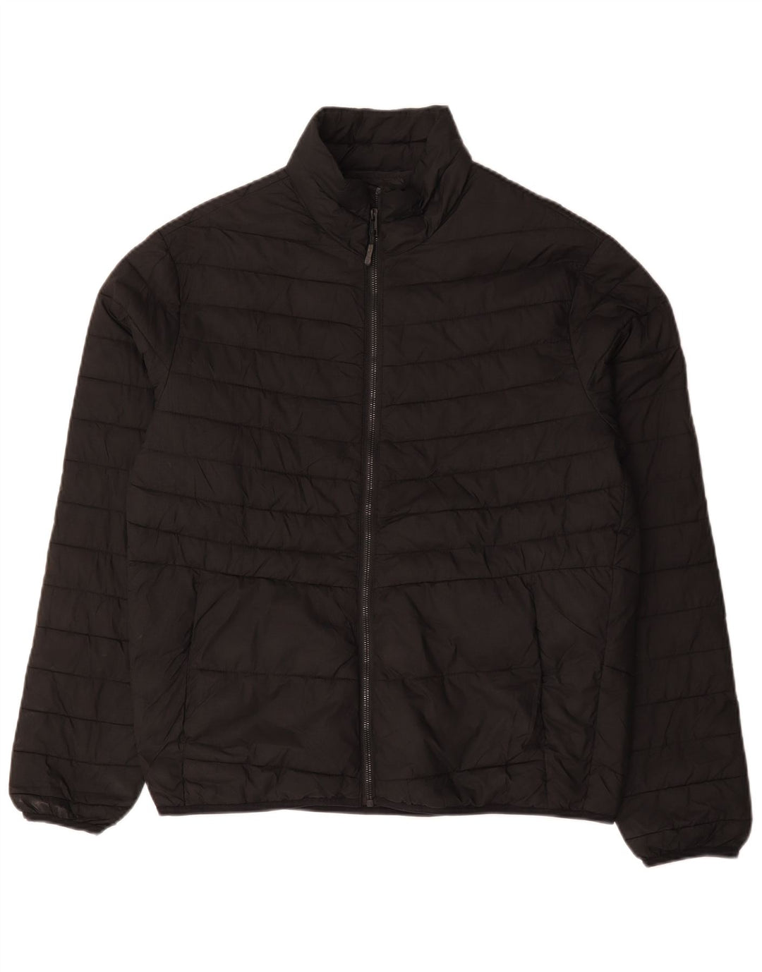 Jack & Jones Mens Padded Jacket UK 40 Large Black Polyester