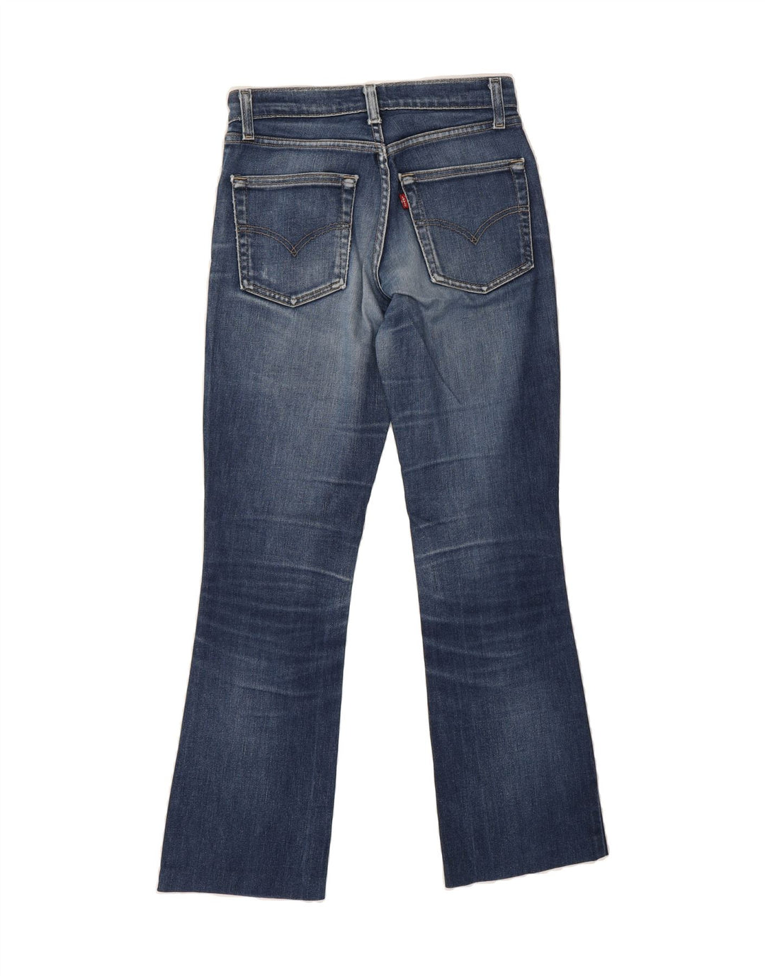 LEVI'S Womens Bootcut Jeans  W26 L29 Navy Blue Cotton Vintage Levi's and Second-Hand Levi's from Messina Hembry 