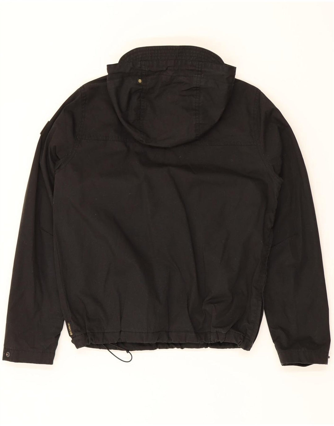 ELEMENT Womens Hooded Anorak Jacket UK 6 XS Black Polyester Vintage Element and Second-Hand Element from Messina Hembry 