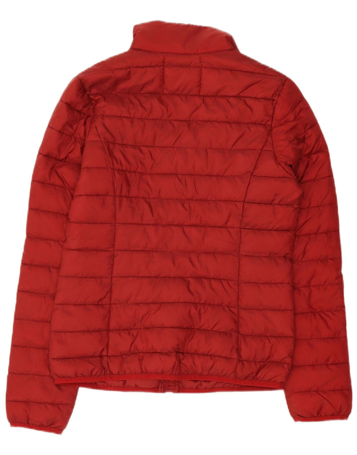 True Religion Womens Padded Jacket UK 10 Small Red Polyester