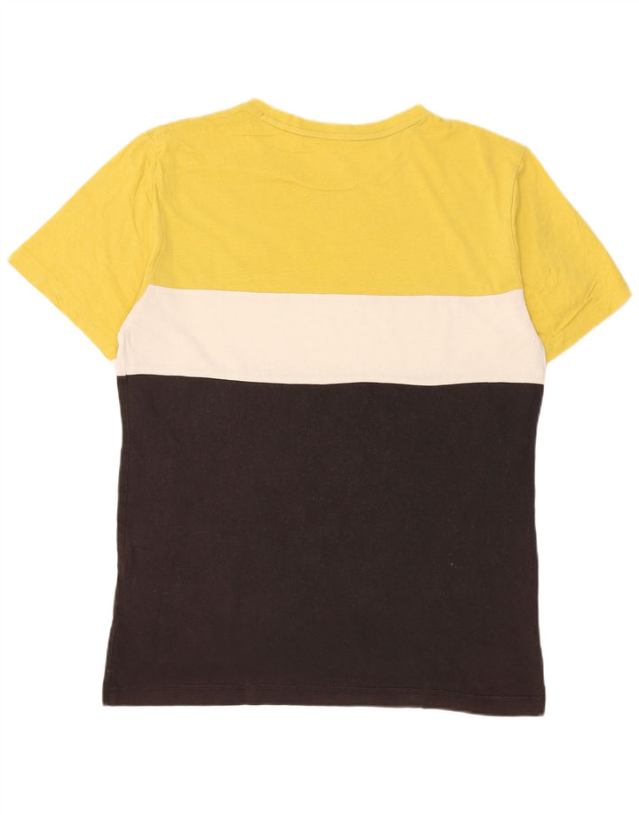 T-shirt da uomo Puma Top in cotone color block medio multicolore