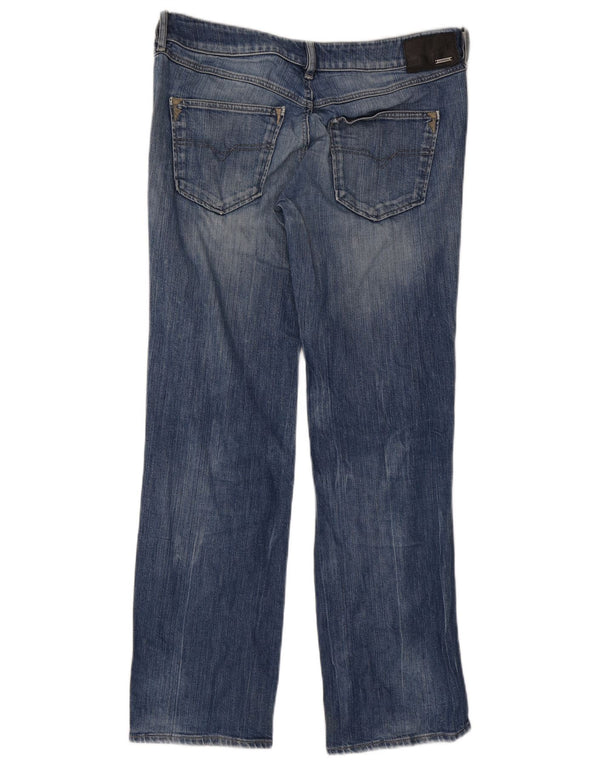 Diesel Damen Vixy Straight Jeans W31 L32 Blaue Baumwolle