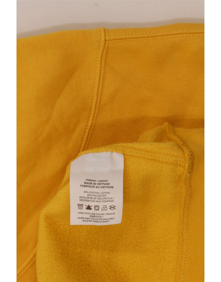 Nike Mens Sweatshirt Jumper XL Yellow Cotton