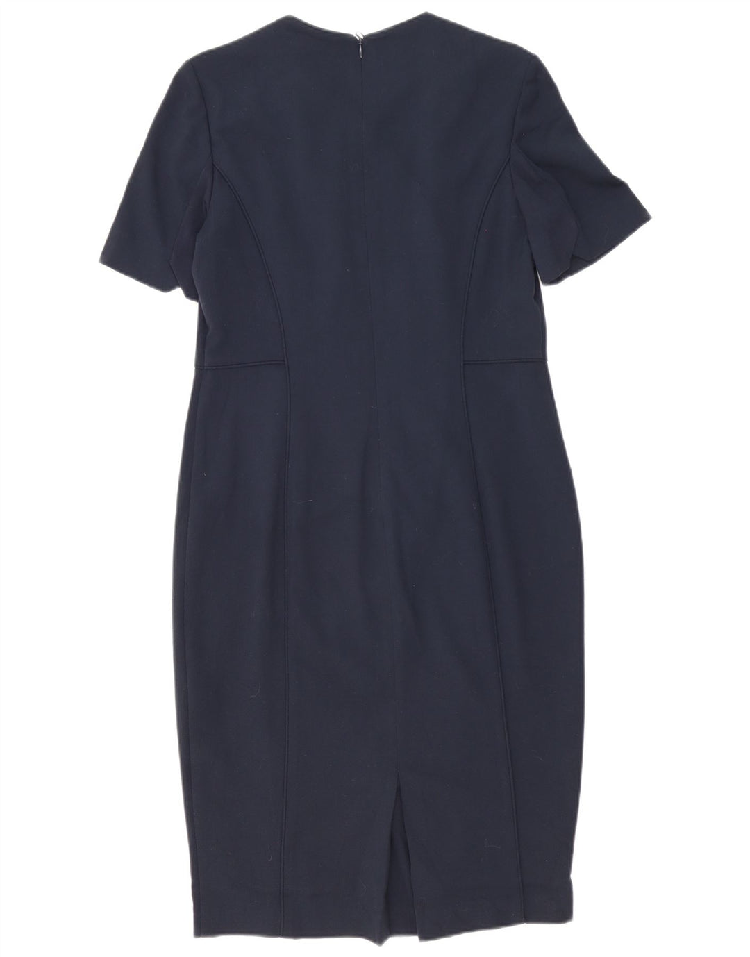 Marks & Spencer Damen Etuikleid UK 14 Large Marineblau Polyester