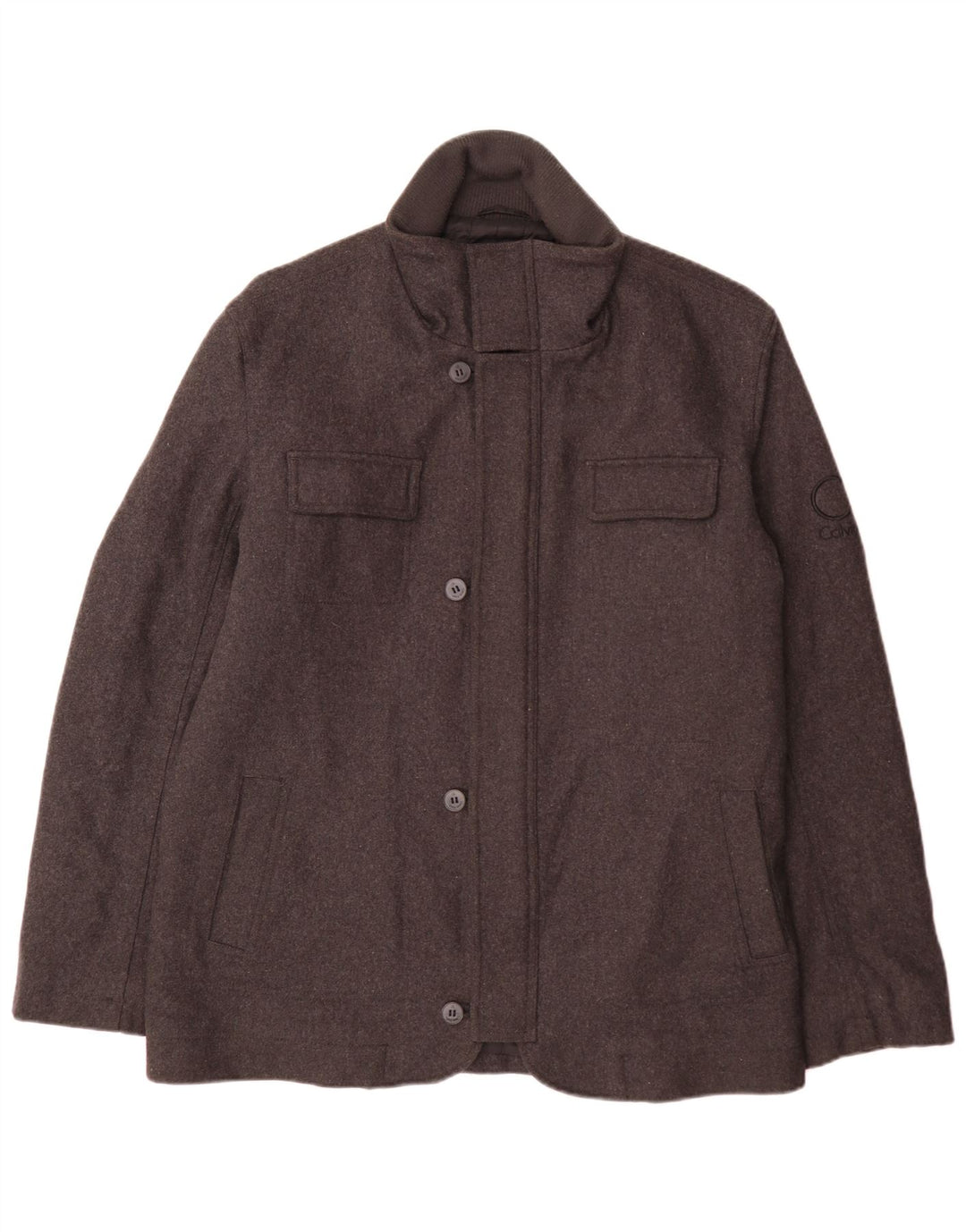 Calvin Klein Chaqueta utilitaria para hombre UK 44 2XL Lana gris