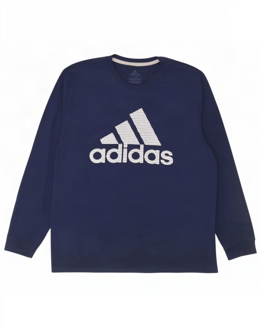 Adidas Uomo Climalite Graphic Top Manica Lunga XL Blu Navy Poliestere
