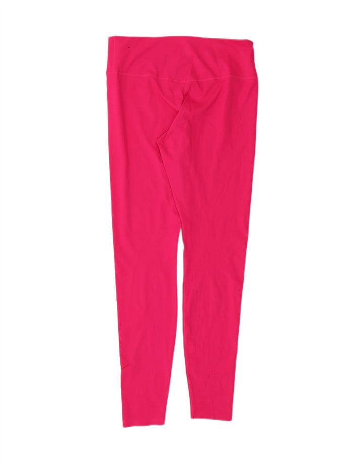 NIKE Womens Dri Fit Leggings UK 14 Large  Pink Vintage Nike and Second-Hand Nike from Messina Hembry 