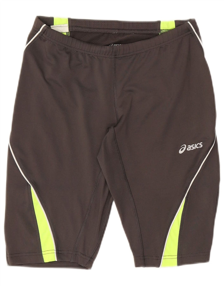 ASICS Womens Sport Shorts UK 14 Large Grey Polyester