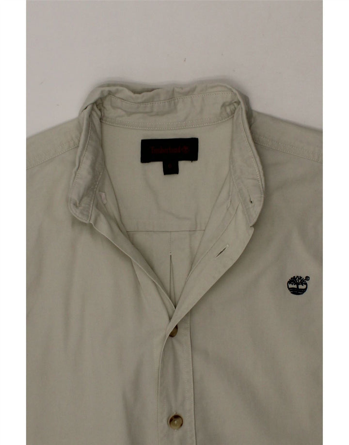 TIMBERLAND Boys Shirt 5-6 Years Off White Cotton Vintage Timberland and Second-Hand Timberland from Messina Hembry 