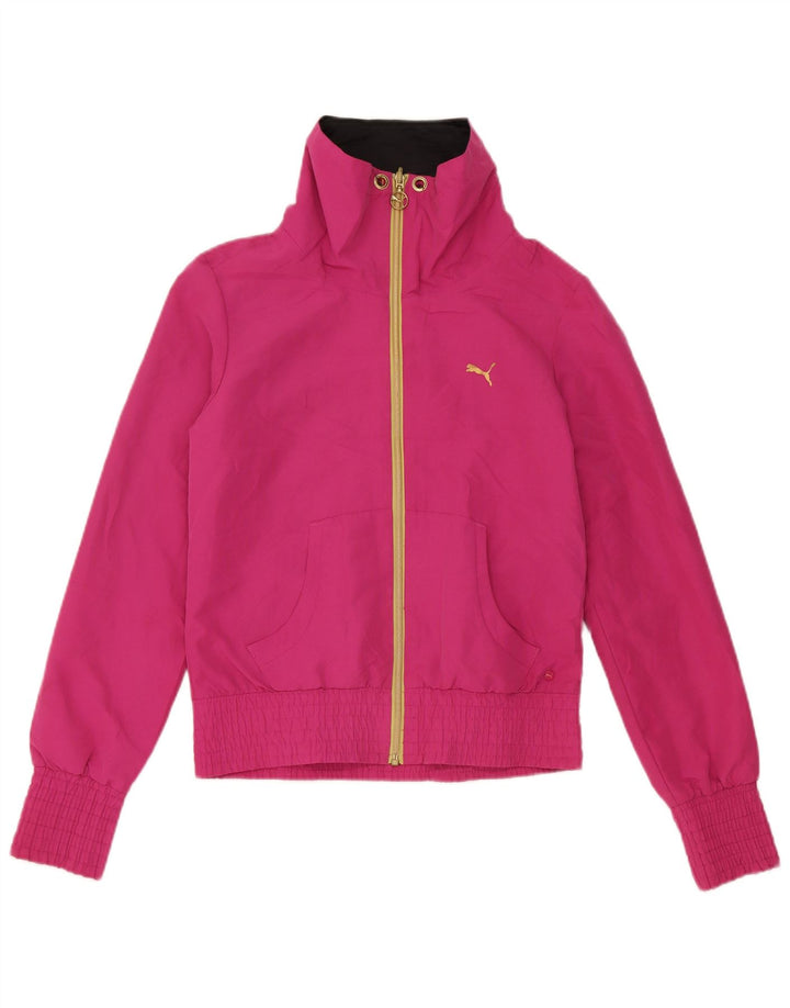 Puma træningsdragt topjakke til kvinder UK 10 Small Pink Polyester