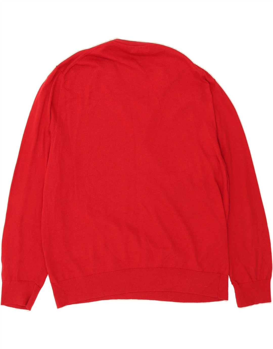 NAUTICA Mens V-Neck Jumper Sweater XL Red Cotton Vintage Nautica and Second-Hand Nautica from Messina Hembry 