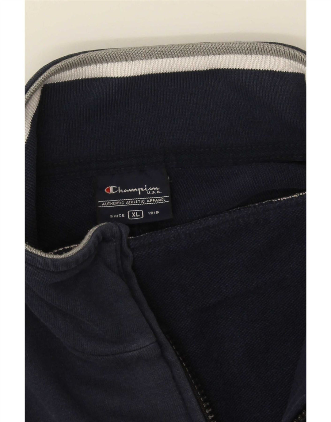 Champion Herren-Trainingsanzug-Oberteil, XL, Marineblau, Farbblock