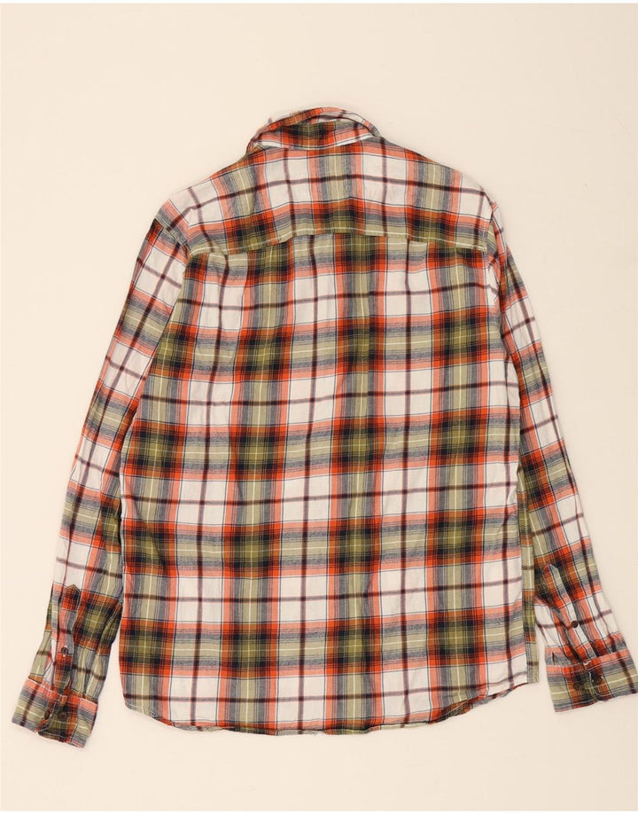JACK & JONES Mens Flannel Shirt Medium Multicoloured Check Cotton Vintage Jack & Jones and Second-Hand Jack & Jones from Messina Hembry 