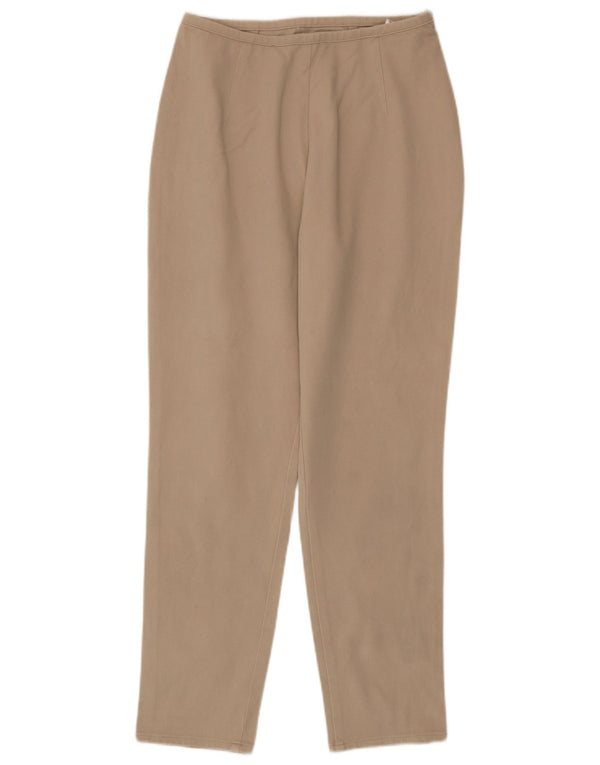 Pantaloni casual affusolati da donna Marks & Spencer UK 14 Large W28 L28 Beige