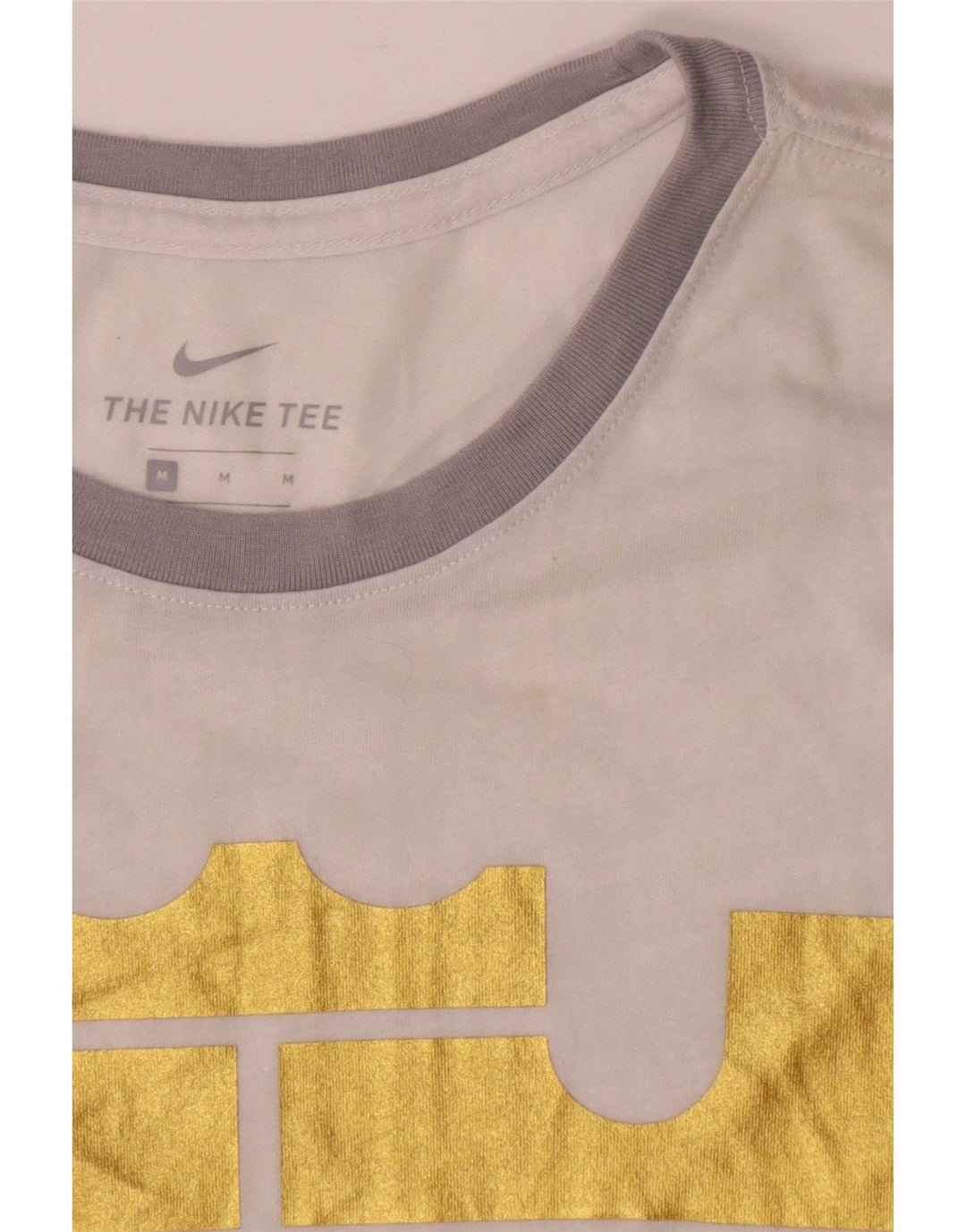 Nike grafisk T-shirt top mellem grå polyester til mænd