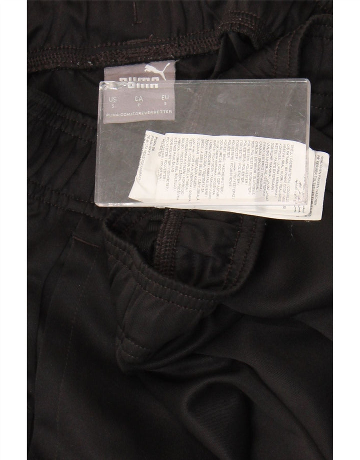 PUMA Mens Tracksuit Trousers Small  Black Polyester
