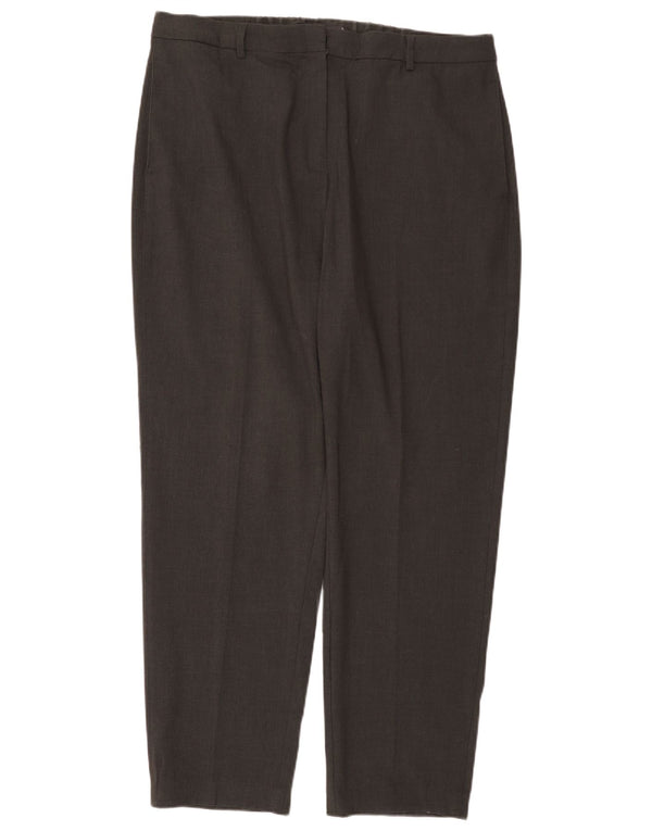 Marks & Spencer Damen Tapered Anzughose UK 18 XL W38 L30 Grau