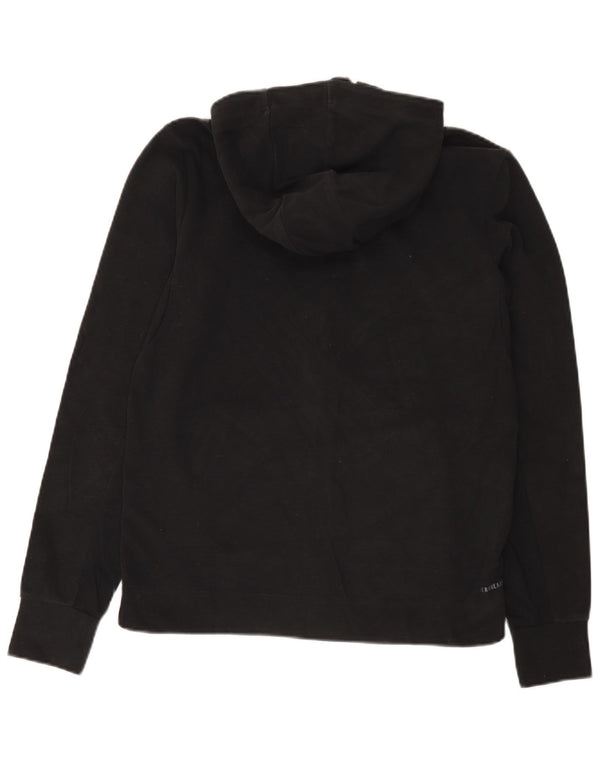 Adidas Womens Aeroready Zip Hoodie Sweater UK 12/14 Medium Black Cotton