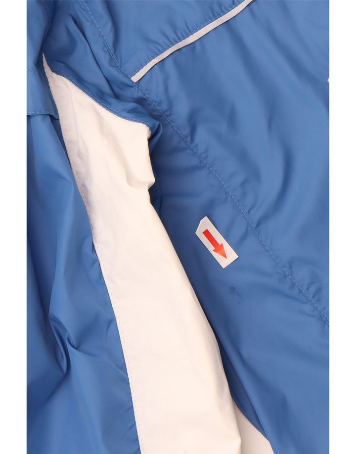 Nike Mens Rain Jacket UK 38 Medium Blue Colourblock Nylon