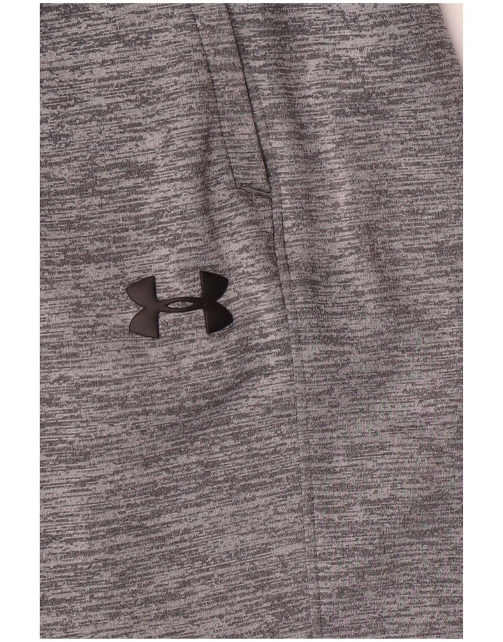 UNDER ARMOUR Boys Sport Shorts 9-10 Years Medium Grey Flecked Polyester