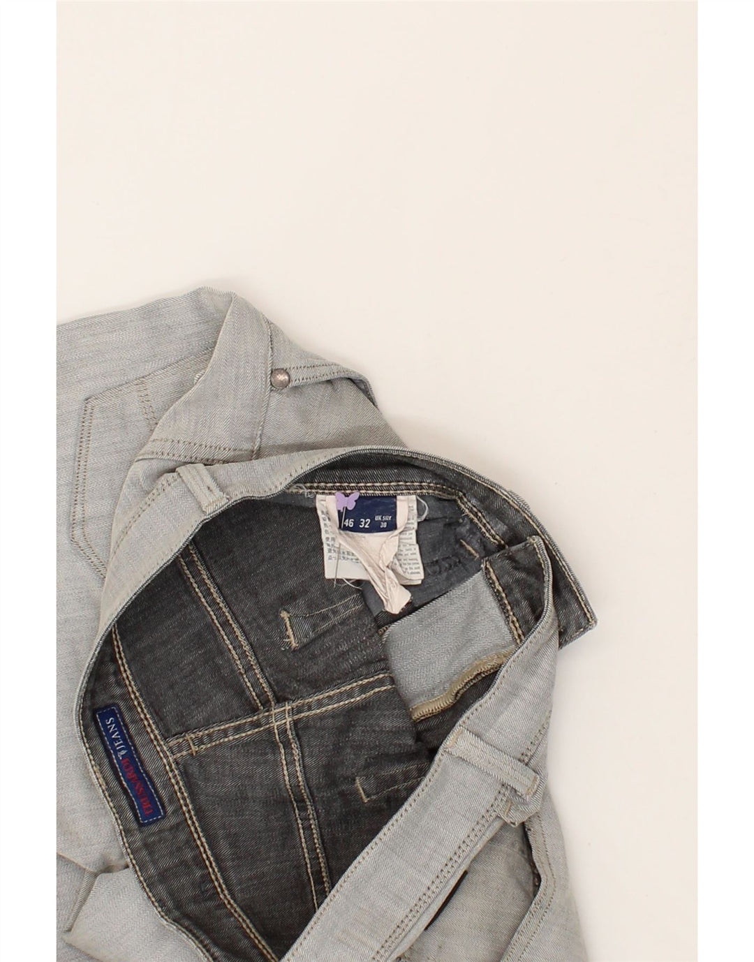 TRUSSARDI Mens Slim Jeans W30 L31 Grey Vintage Trussardi and Second-Hand Trussardi from Messina Hembry 