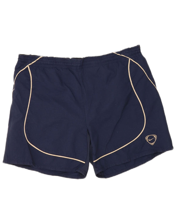 Nike Mens Sport Shorts UK 39/41 Medium  Navy Blue Nylon