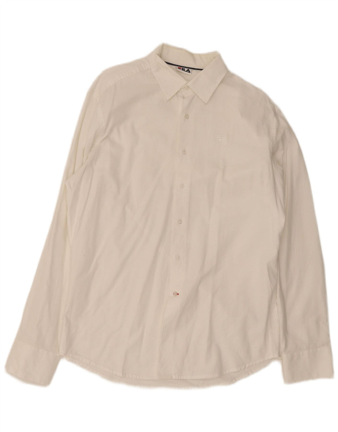 Fila Mens Shirt Large White Cotton