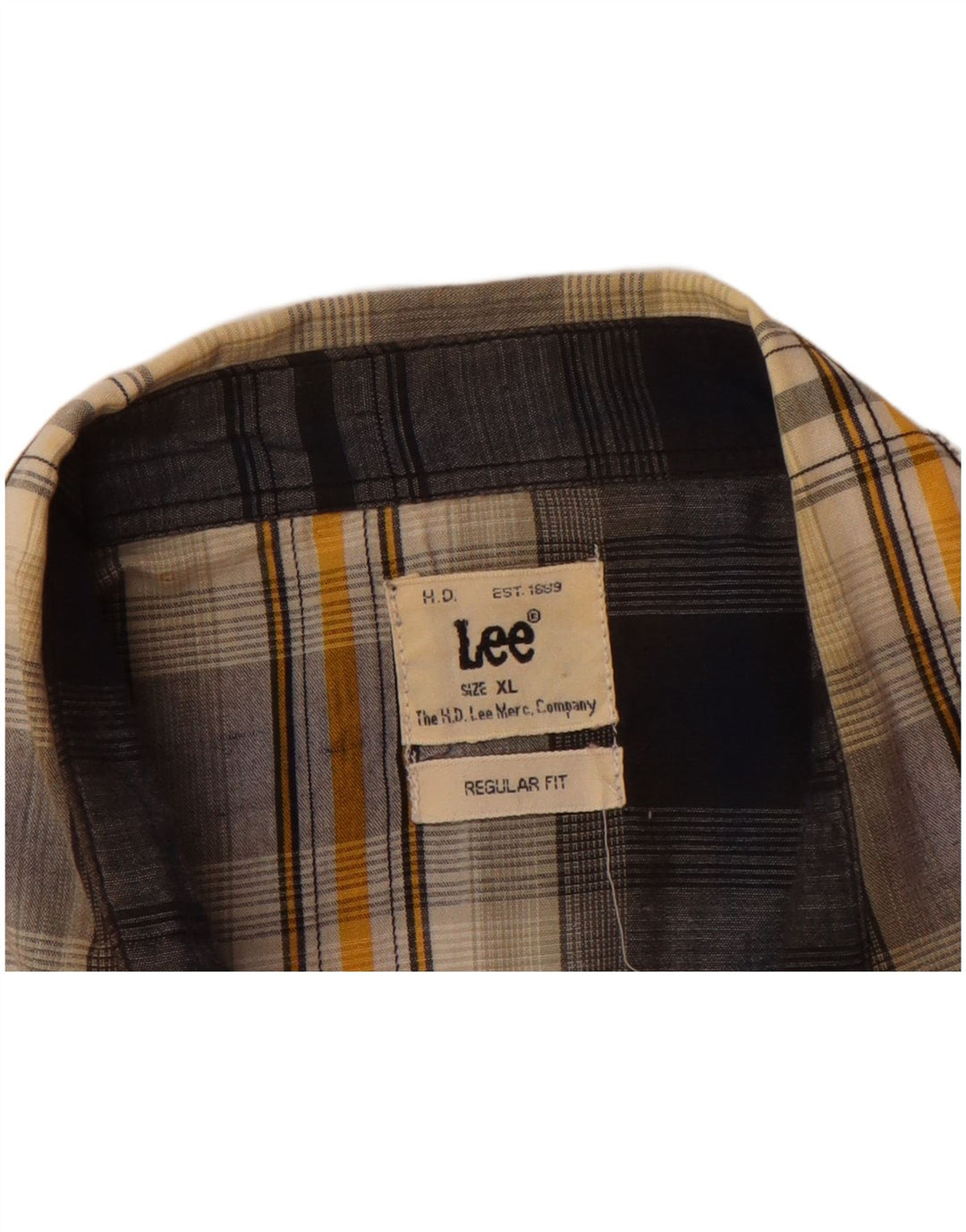 LEE Mens Regular Fit Flannel Shirt XL Multicoloured Check
