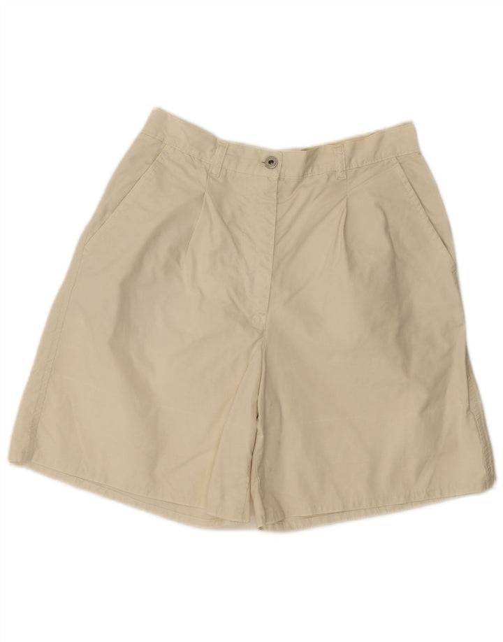Murphy & Nye Womens Pegged Chino Shorts W30 Medium Beige Cotton