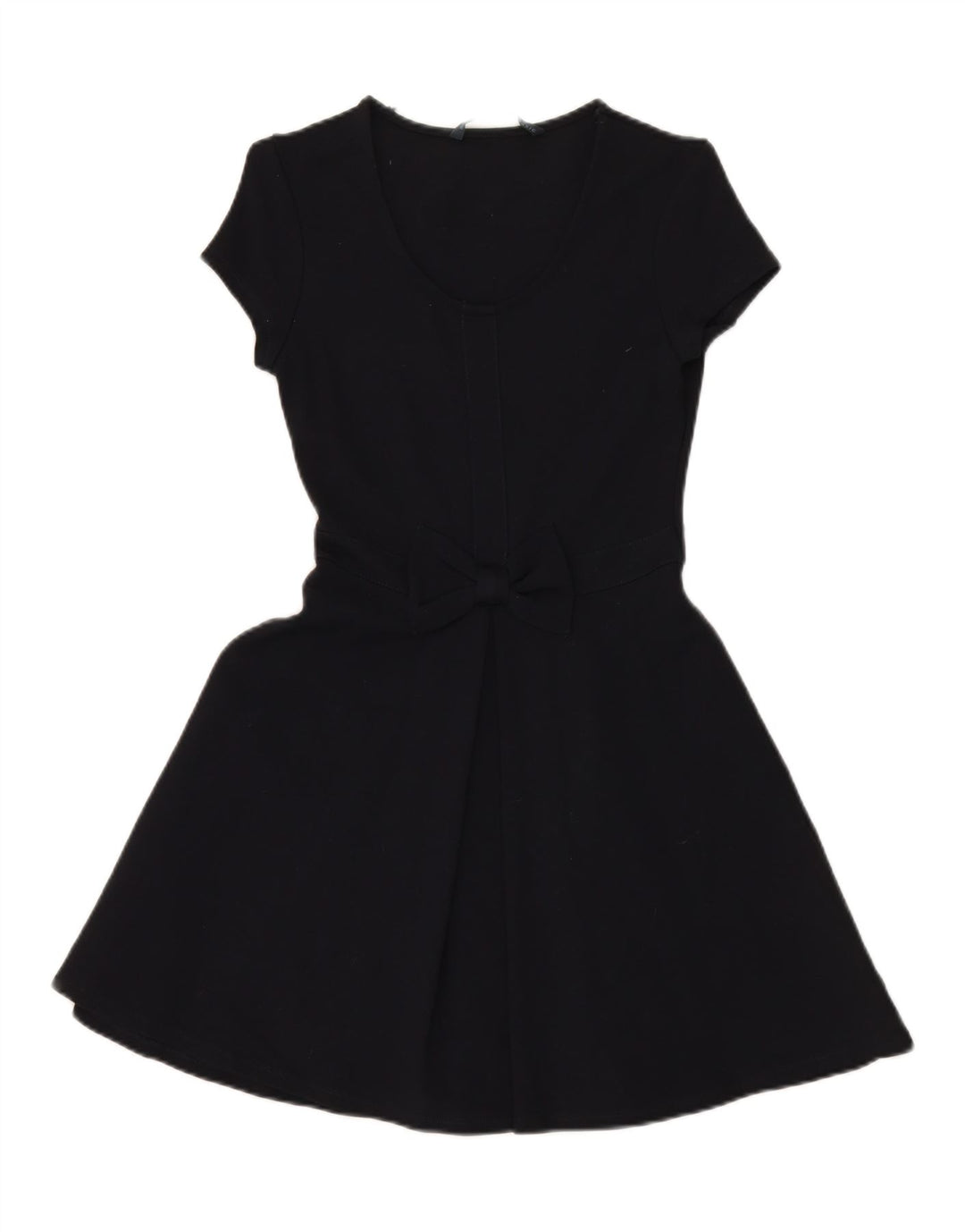 ZARA Womens A-Line Dress UK 12 Medium Navy Blue Viscose Vintage Zara and Second-Hand Zara from Messina Hembry 