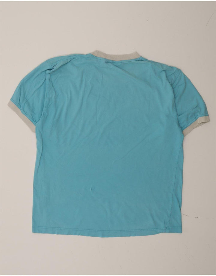 Fila Herren T-Shirt Top Large Blau Colourblock