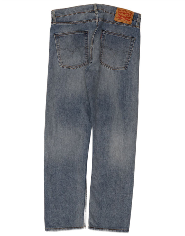 Levi's Mens 513 Straight Jeans W32 L28 Blue Cotton