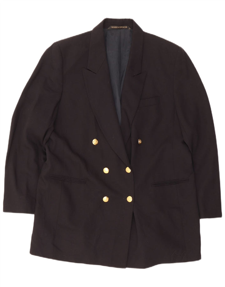 Jaqueta Marks & Spencer Feminina St. Michael Blazer Reino Unido 20 2XL Azul Marinho