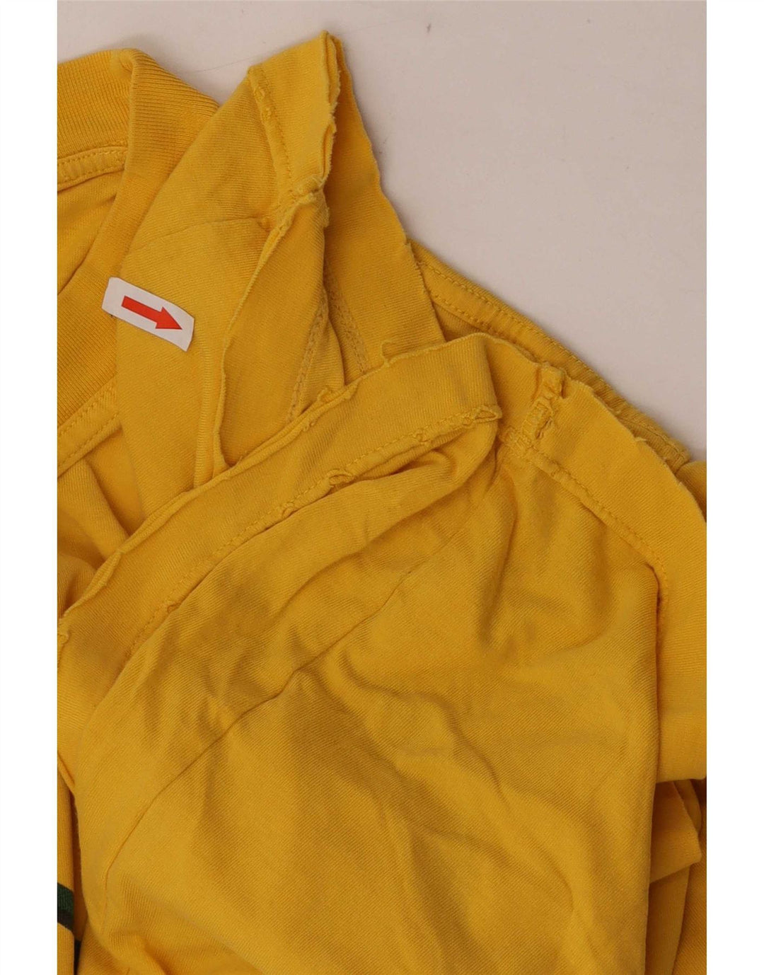 Puma Mens Graphic T-Shirt Top Medium Yellow Cotton