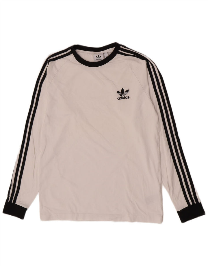 Adidas Herren Regular Top Langarm Mittelweiß Baumwolle