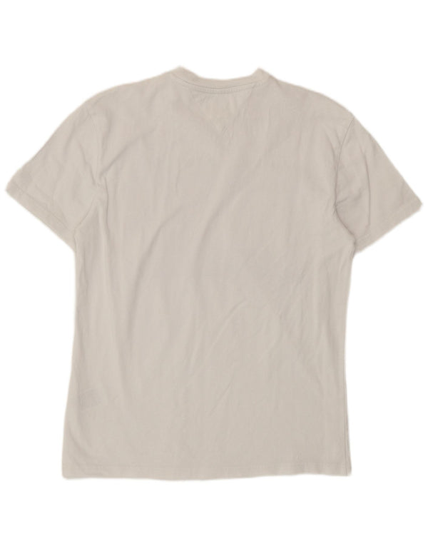 Tommy Hilfiger Camiseta gráfica para hombre Top Small White Cotton