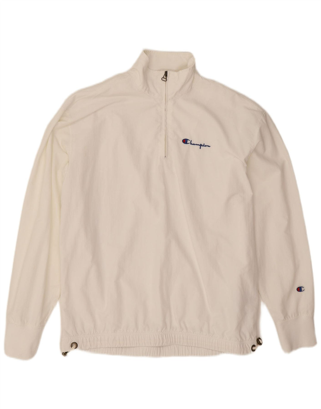 Champion Herre Pullover Træningsdragt Top Jakke Lille Hvid Polyamid