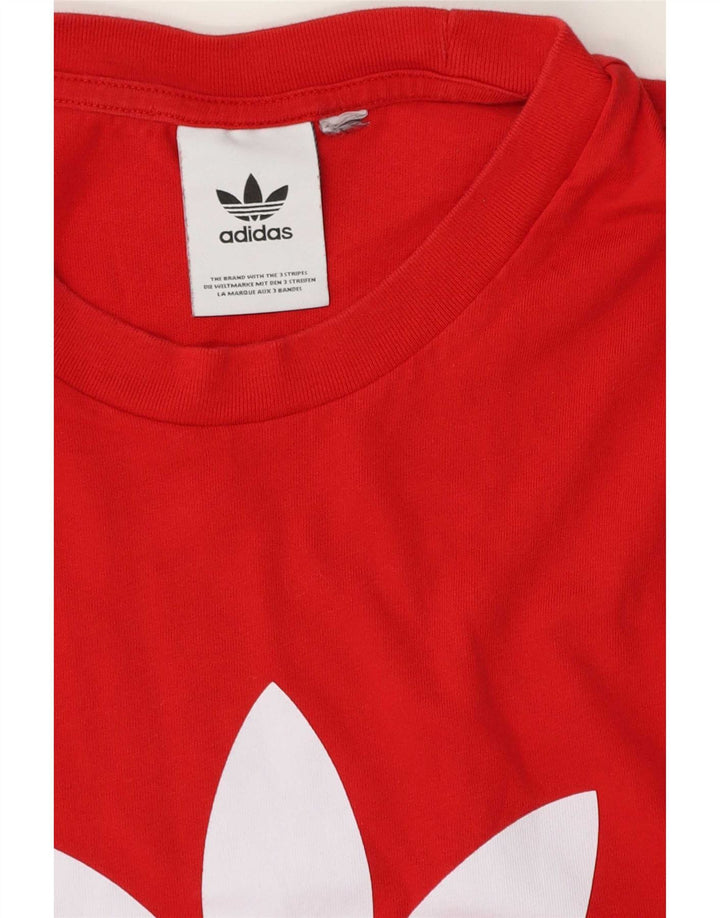 Adidas T-shirt graphique régulier pour hommes, grand rouge