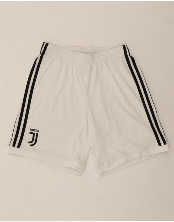 Adidas Damen Juventus Sport Shorts UK 8 Small Weiß Polyester