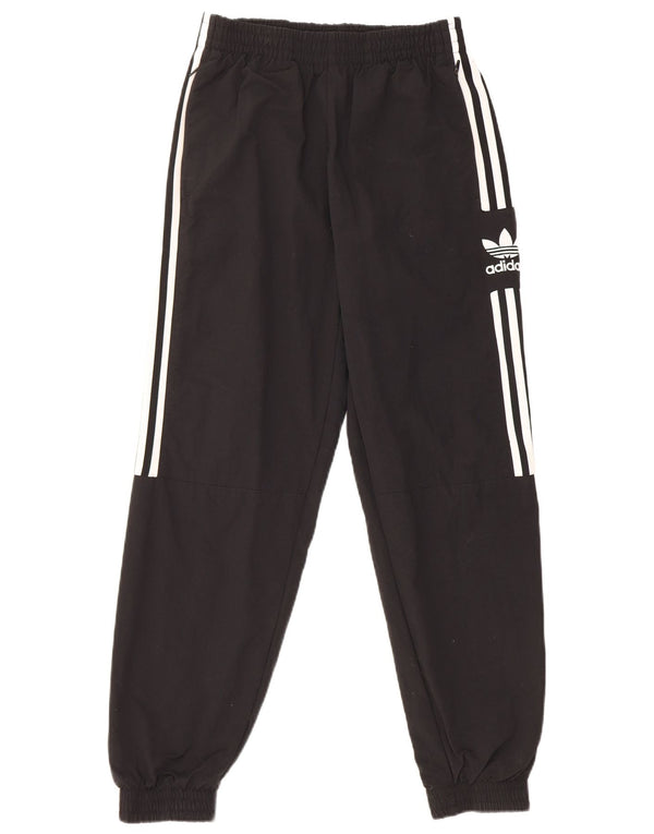 Adidas Mens Tracksuit Trousers Joggers Small Black Nylon