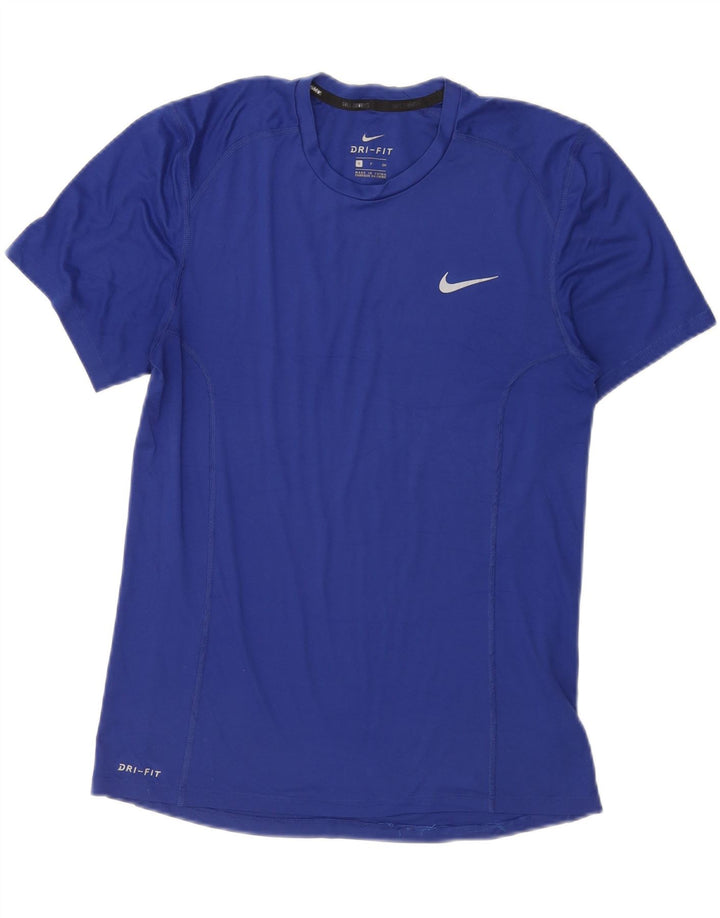 Tricou Nike Dri Fit pentru bărbați Top mic, albastru, poliester