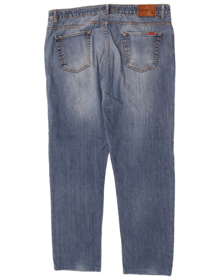 Liu Jo Mens Regular Slim Jeans W38 L31 Blue Cotton