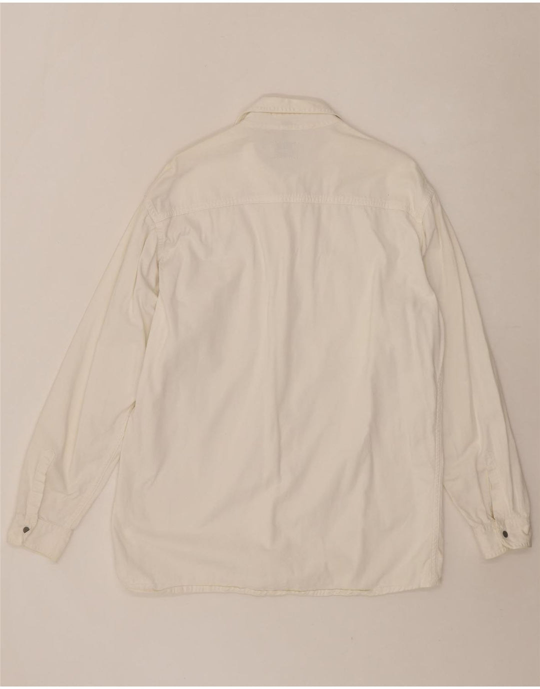 MUSTANG Mens Shirt Size 16 Large White Cotton Vintage Mustang and Second-Hand Mustang from Messina Hembry 