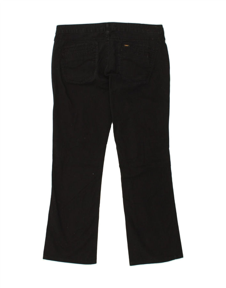 LEE Womens Bootcut Casual Trousers W33 L29 Black Cotton Vintage Lee and Second-Hand Lee from Messina Hembry 