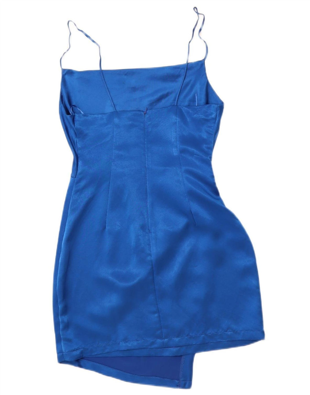 ZARA Womens Mini Slip Dress UK 12 Medium Blue Viscose