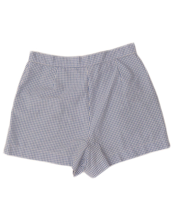 Sergio Tacchini Damen Freizeitshorts IT 44 Medium W28 Blue Gingham