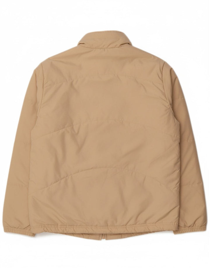 ADIDAS Womens Oversized Padded Jacket UK 14 Large Beige Polyester