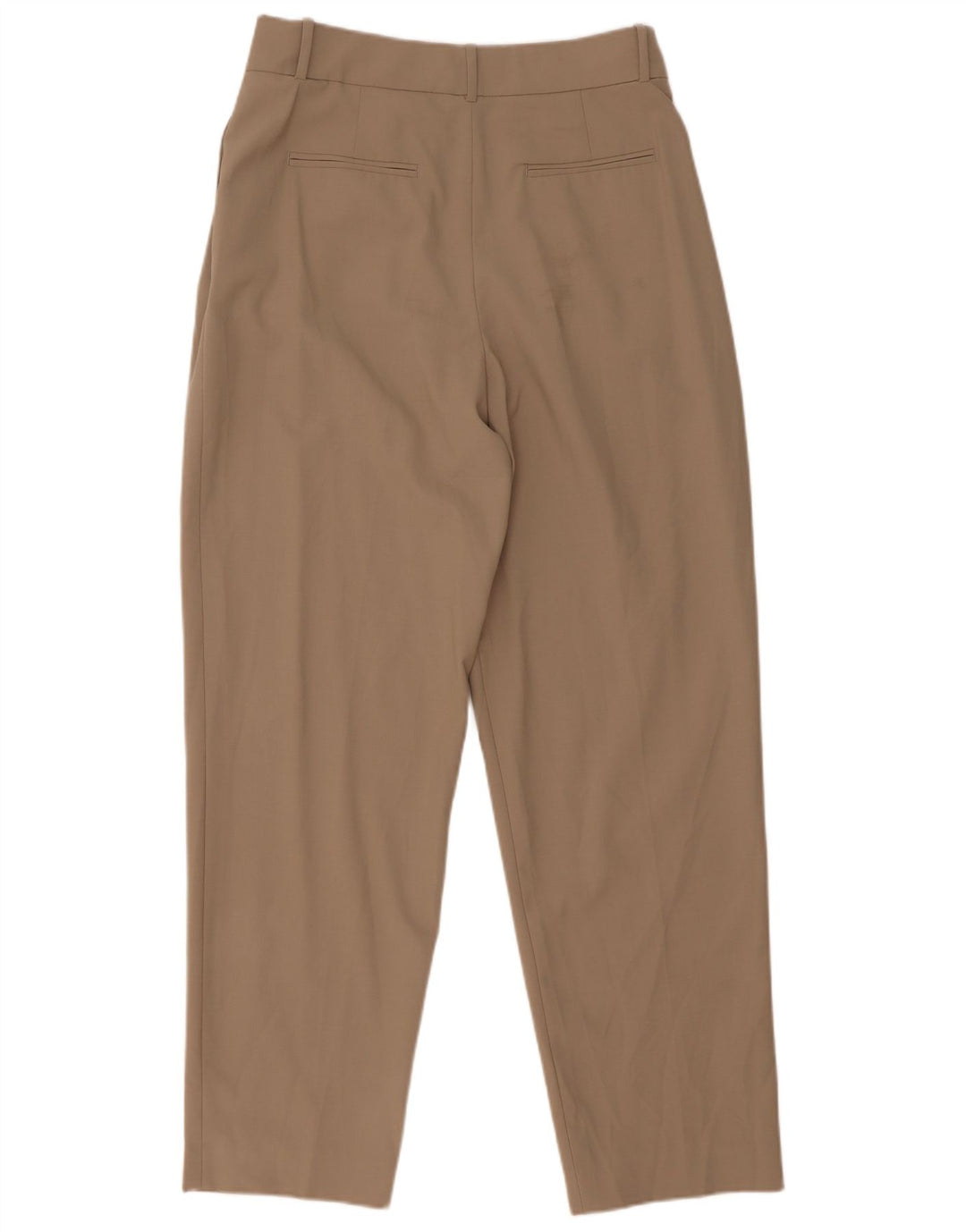 Zara Womens Tapered Suit Trousers Medium W28 L30 Beige Polyester
