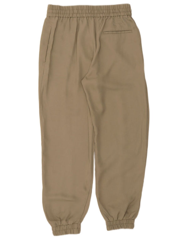 Zara Damen Joggers Freizeithose Medium W28 L26 Khaki Polyester