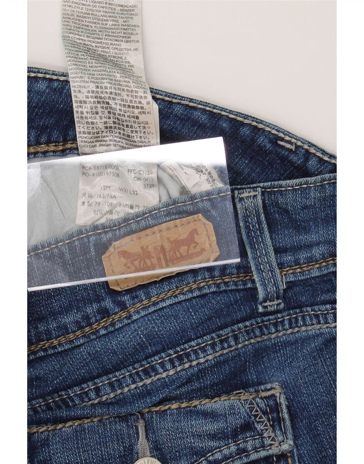 LEVI'S Womens 524 Curvy Bootcut Jeans W31 L32 Blue Cotton Vintage Levi's and Second-Hand Levi's from Messina Hembry 